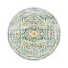 Rond vintage buitenkleed - Luana Donkergroen - thumbnail 1