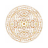 Rond vintage buitenkleed - Luana Geel - thumbnail 1