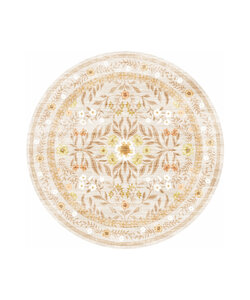 Rond vintage buitenkleed - Luana Geel