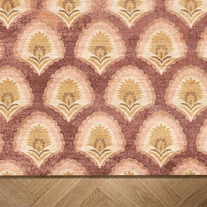 Vintage vloerkleed - Sage Pattern Terracotta