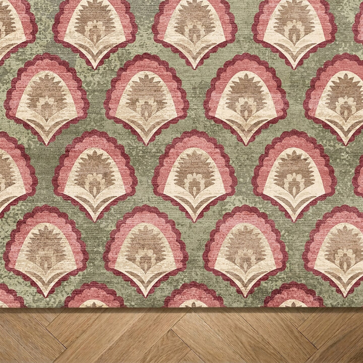 Vintage vloerkleed - Sage Pattern Groen