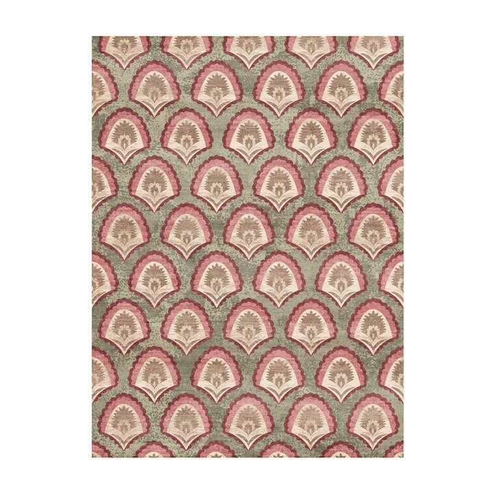 Vintage vloerkleed - Sage Pattern Groen
