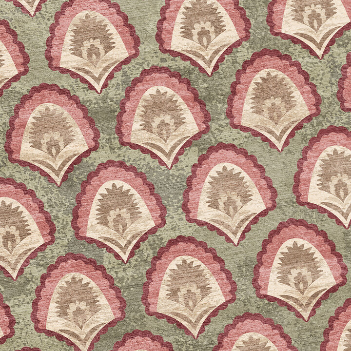 Vintage vloerkleed - Sage Pattern Groen