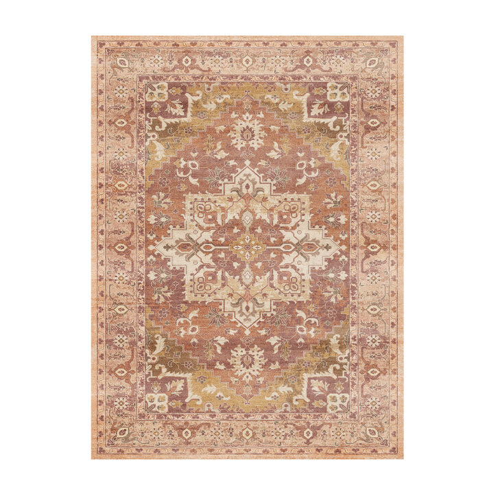 Vintage vloerkleed - Sage Medallion Terracotta
