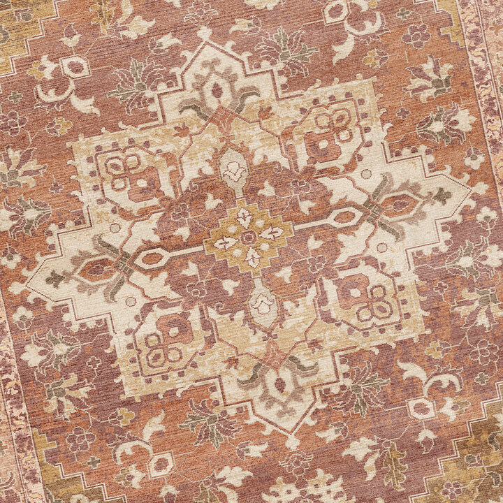Vintage vloerkleed - Sage Medallion Terracotta
