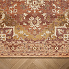 Vintage vloerkleed - Sage Medallion Terracotta - thumbnail 4