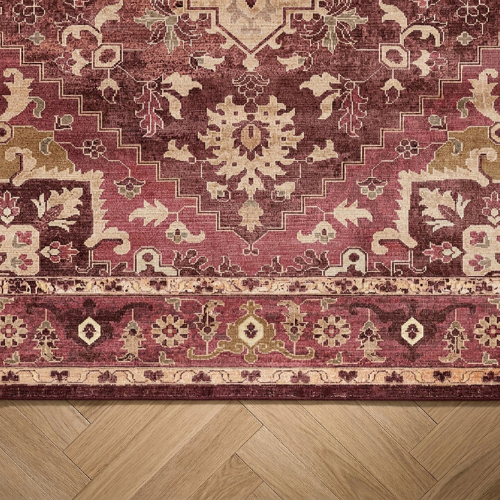 Vintage vloerkleed - Sage Medallion Rood