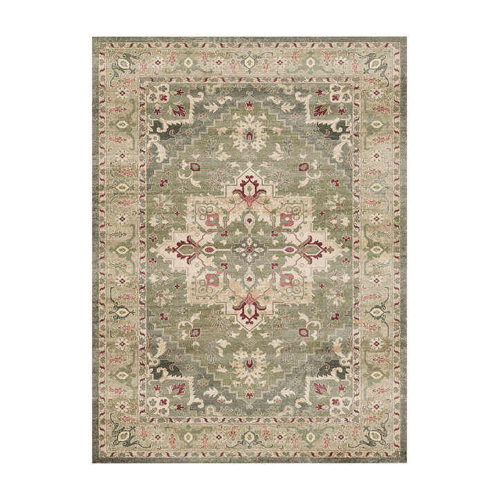 Vintage vloerkleed - Sage Medallion Groen