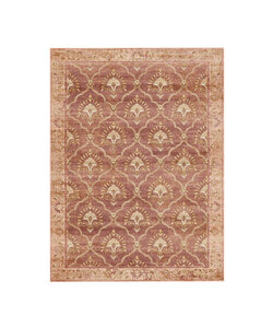 Vintage vloerkleed - Sage Grid Terracotta