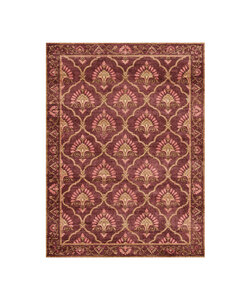Vintage vloerkleed - Sage Grid Rood