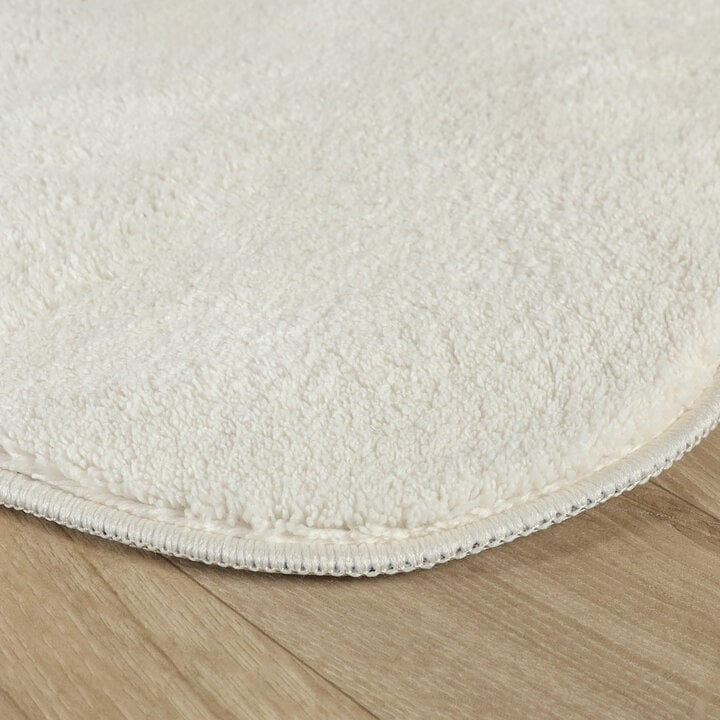 Rond wasbaar vloerkleed - Puck Wit