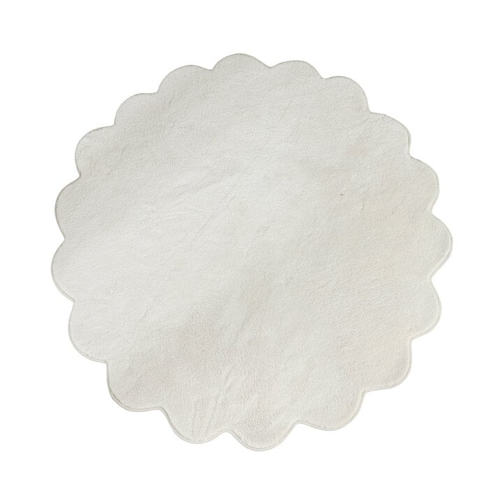 Rond wasbaar vloerkleed - Puck Wit