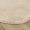 Rond wasbaar vloerkleed - Puck Beige - thumbnail 4
