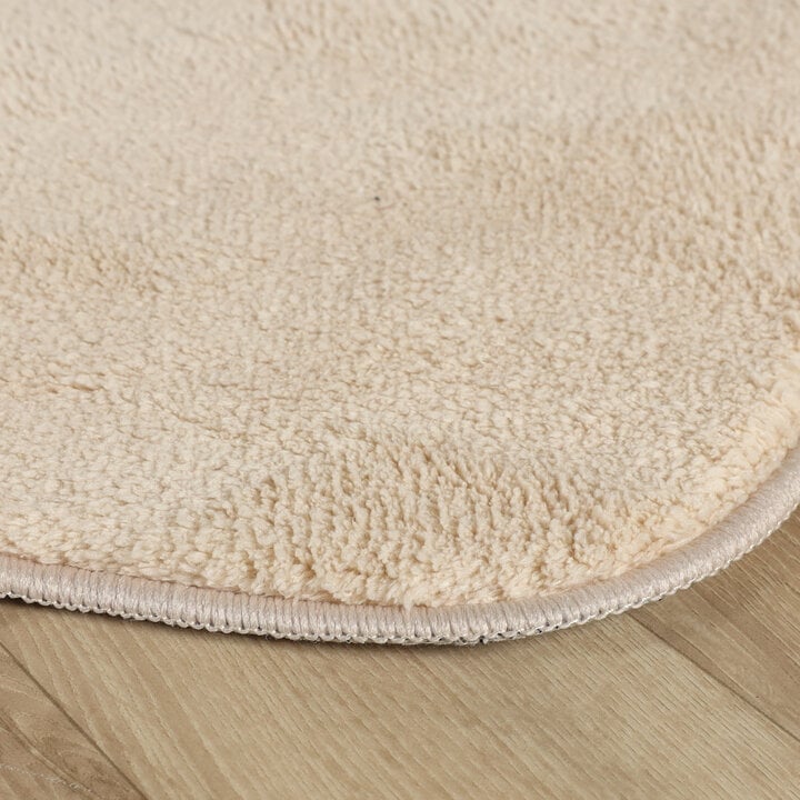 Rond wasbaar vloerkleed - Puck Beige