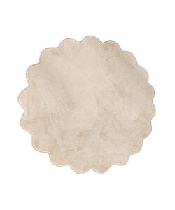 Rond wasbaar vloerkleed - Puck Beige