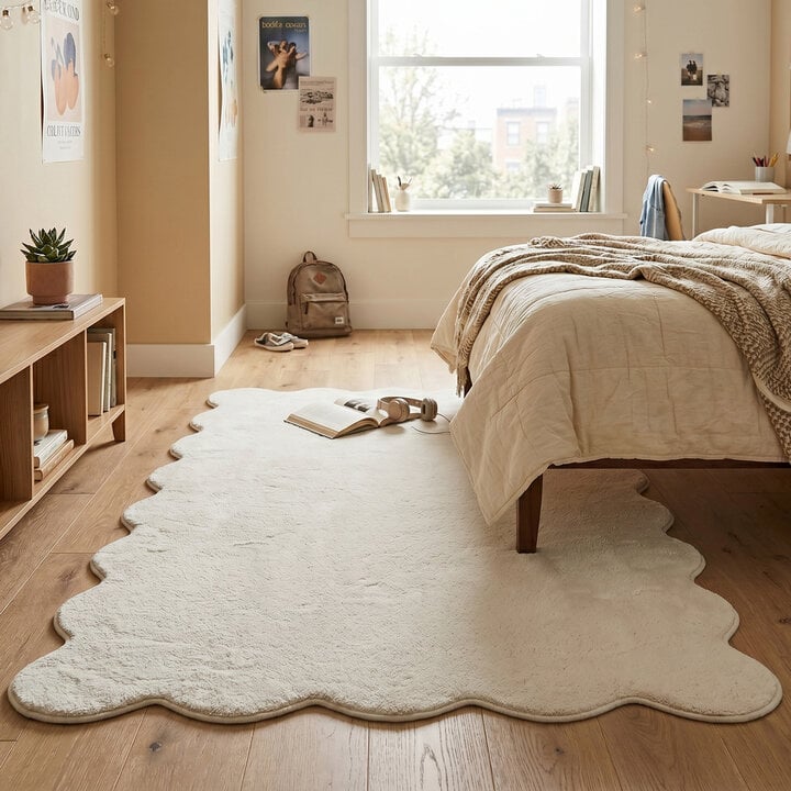 Wasbaar vloerkleed - Puck Wit
