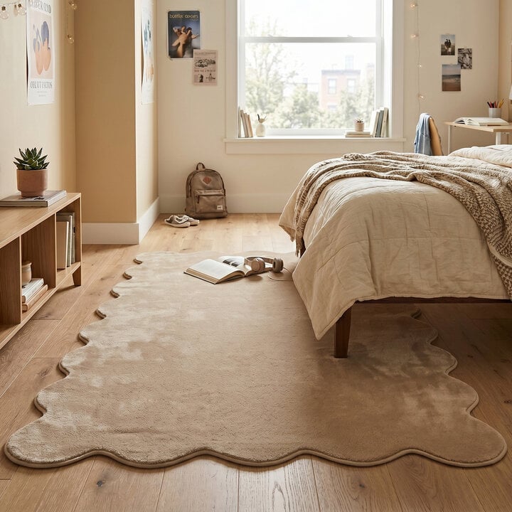 Wasbaar vloerkleed - Puck Bruin
