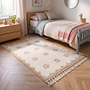 Wasbaar kindervloerkleed - Moos Flower Creme  - thumbnail
