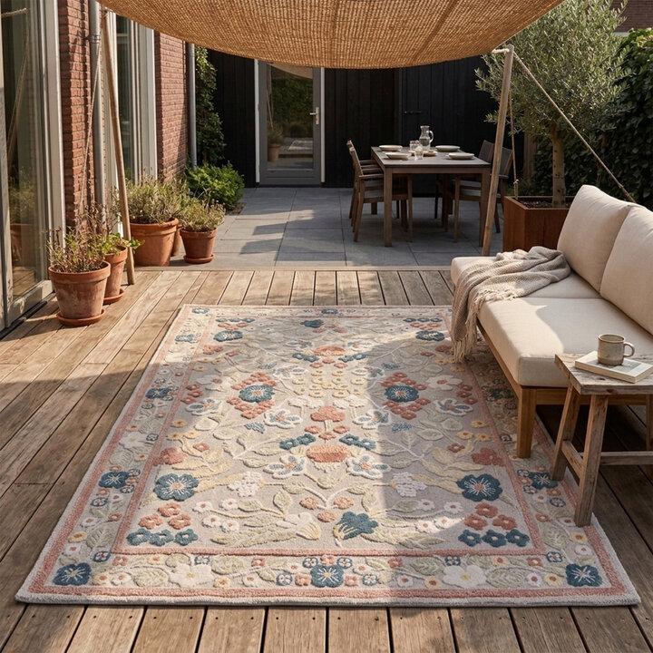 Binnen- & buitenvloerkleed - Bloom Oriental Multicolor