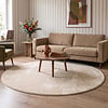 Rond wasbaar vloerkleed - Vivid Beige  - thumbnail