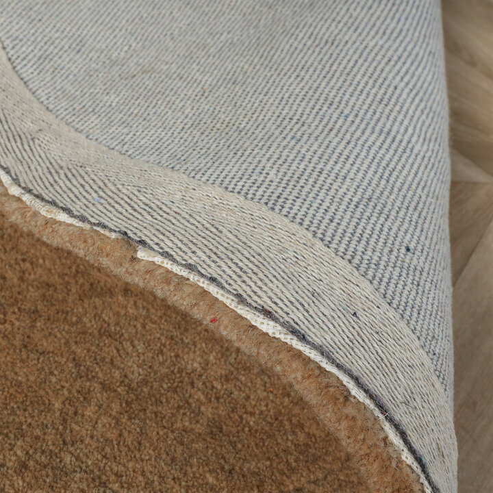Wollen vloerkleed - Isara Border Bruin