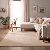 Zacht laagpolig vloerkleed - Cozy Beige  - thumbnail