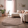 Zacht laagpolig vloerkleed - Cozy Pebble Taupe - thumbnail