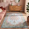 Vintage vloerkleed - Lily Medaillon Lichtblauw - thumbnail