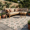Geometrisch buitenkleed - Mosaic Dot Groen - thumbnail