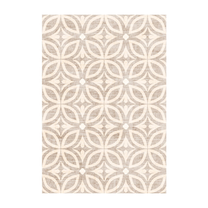 Geometrisch buitenkleed - Mosaic Petal Creme