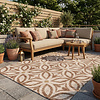 Geometrisch buitenkleed - Mosaic Petal Terracotta - thumbnail