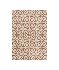 Geometrisch buitenkleed - Mosaic Petal Terracotta