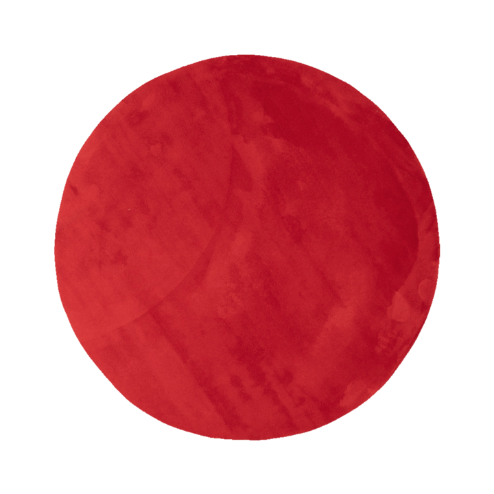Rond wasbaar vloerkleed - Vivid Rood 