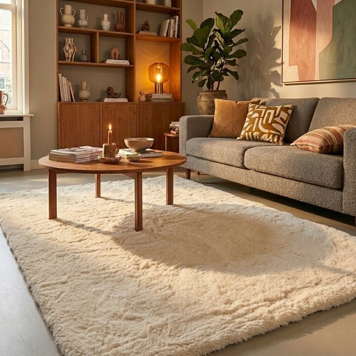 Zacht Hoogpolig vloerkleed - Comfy Supreme Creme