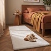 Zachte Hoogpolige loper - Comfy Supreme Wit - thumbnail