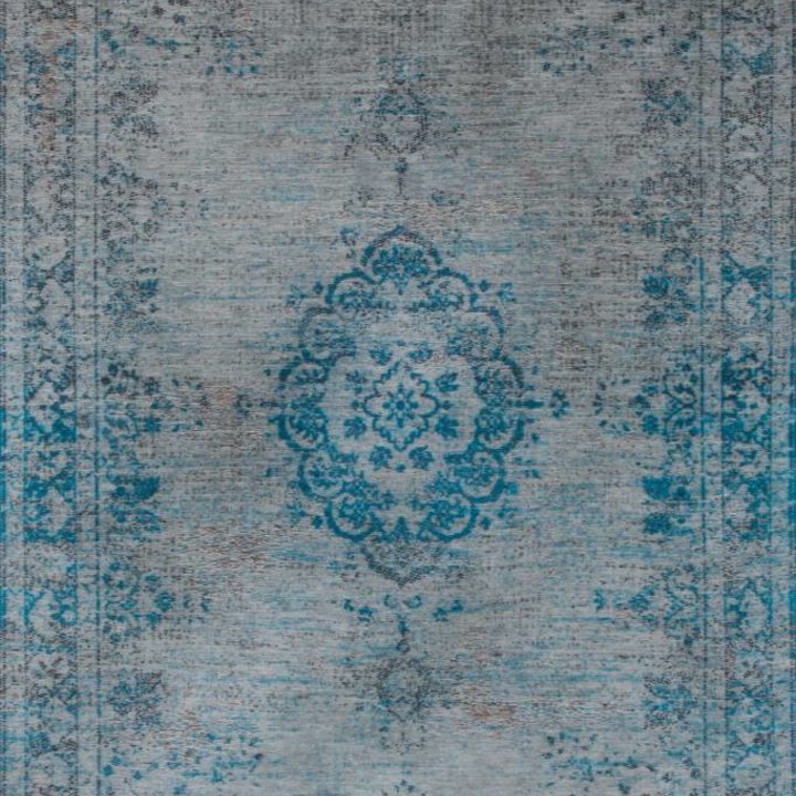 Vintage vloerkleed - The Fading World Grey/Turquoise 8255