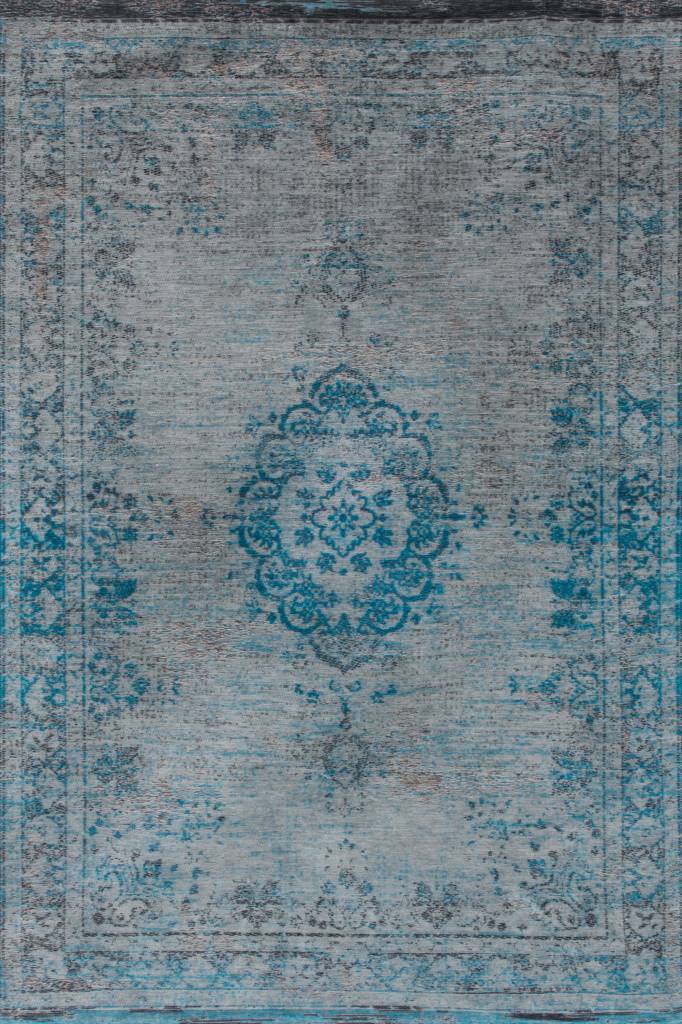 Vintage vloerkleed - The Fading World Grey/Turquoise 8255 - sfeer