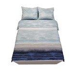 Sofiben Budgetline Sofiben dekbedovertrek met rits Aquarela Blue katoenmenging 70% katoen / 30% polyester,  200x220  cm met 2 kussenslopen