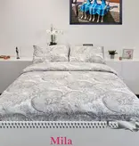 Sofiben dekbedovertrek met rits Mila, Percale katoen, afm.  240 x 220 cm. met 2 kussenslopen