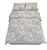 Sofiben dekbedovertrek met rits Mila, Percale katoen, afm.  240 x 220 cm. met 2 kussenslopen