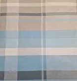 Sofiben dekbedovertrek met doorlopende rits over 3 zijden, Checks Blue,  katoenmenging, afm. 140 x 220 cm met 1 kussensloop.