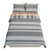Sofiben dekbedovertrek met doorlopende rits over 3 zijden, Checks Red, katoenmenging, afm. 140 x 220 cm met 1 kussensloop.