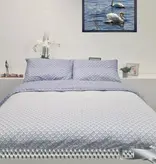 Sofiben dekbedovertrek met doorlopende rits over 3 zijden, Adara katoenmenging, afm. 140 x 220 cm met 1 kussensloop
