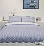Sofiben dekbedovertrek met doorlopende rits over 3 zijden, Adara katoenmenging, afm.260 x 220 cm met 2 kussenslopen