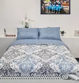 Sofiben dekbedovertrek met doorlopende rits over 3 zijden,Jaida  katoenmenging, afm. 140 x 200 cm met 1 kussensloop