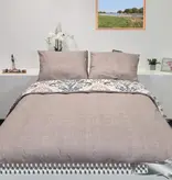 Sofiben dekbedovertrek met doorlopende rits over 3 zijden,Kaley  katoenmenging, afm. 140 x 220 cm met 1 kussensloop