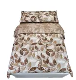 Sofiben dekbedovertrek met doorlopende rits over 3 zijden, dessin Briony, afm.  140 x 220 cm met 1 kussensloop