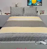 Sofiben dekbedovertrek met een doorlopende rits over 3 zijden, dessin Giel, afm. 140 x 200 cm met 1 kussensloop