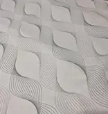 Sofiben dekbedovertrek met doorlopende rits over 3 zijden, Espiral  Flanel afm. 140 cm x 220 cm met 1 kussensloop