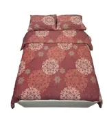 Sofiben dekbedovertrek met een doorlopende rits over 3 zijden, dessin Linja,  afm 240 x 200 cm, katoenmenging (70% katoen/30% polyester) met 2 kussenslopen
